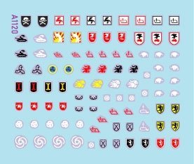 Star Decals 72-A1120 StuG-Abt #5 Generic insignia and unit markings for the Sturmgeschûtz units 1/72
