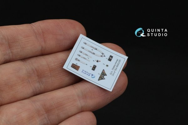 Quinta Studio QD72055 PZL P.11С 3D-Printed &amp; coloured Interior on decal paper (Arma Hobby) 1/72