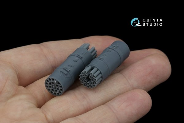 Quinta Studio QT48087 B-8V20A rocket pods, 2 pcs (for all kits) 1/48