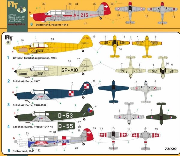 Fly 72029 Messerschmitt Bf 108B/D Taifun 1:72