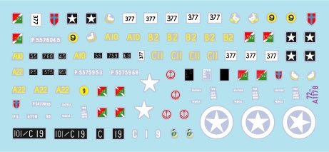 Star Decals 72-A1178 D-Day DUKW. British Amphibians # 3. 101 Coy (GT) and 377 Coy (GT) RASC. 1/72