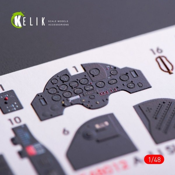 KELIK K48012 A-1J SKYRAIDER INTERIOR 3D DECALS FOR TAMIYA KIT 1/48
