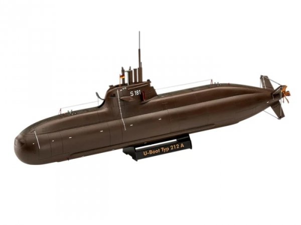 Revell 05186 70 Years Bundeswehr: Wilhelm Bauer, Type 206A, 212A 1/144