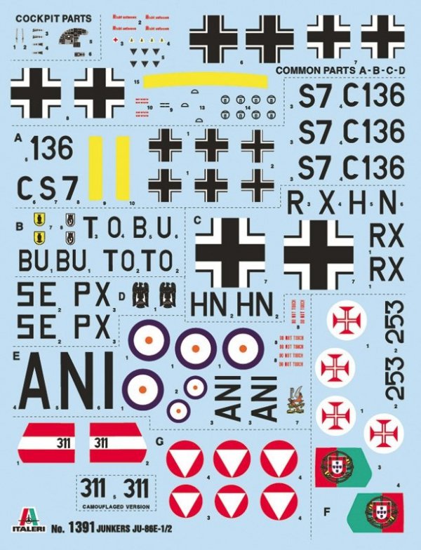Italeri 1391 JU 86 E1/E2 1:72