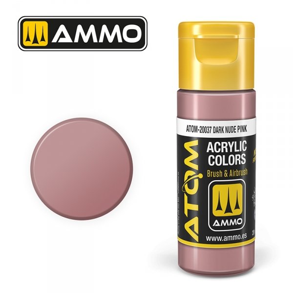 AMMO of Mig Jimenez 20037 ATOM COLOR Dark Nude Pink 20ml