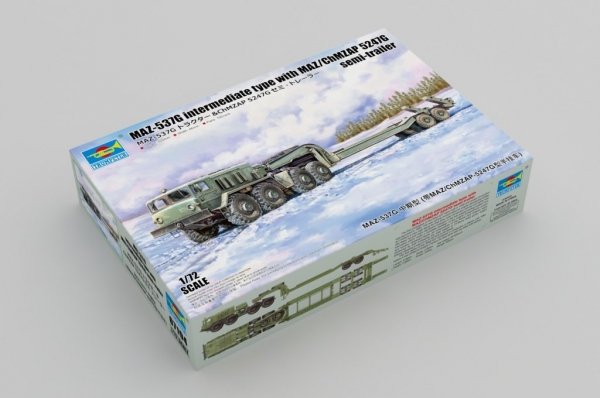 Trumpeter 07194 MAZ-537G intermediate type with MAZ/ChMZAP 5247G semi-trailer 1/72