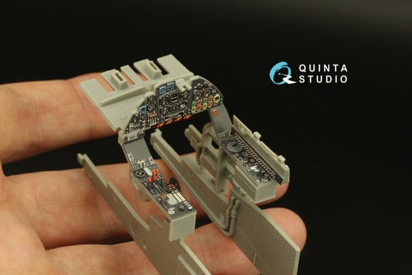 Quinta Studio QD32165 Do 335A-0 3D-Printed &amp; coloured Interior on decal paper (Zoukei-mura) 1/32