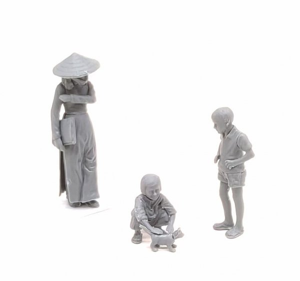 Gecko Models 35GM0127 60’~70's Southern Vietnamese &amp; Japanese SS50E Motorbike Set 1/35