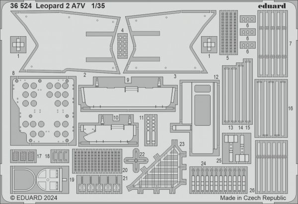 Eduard 36524 Leopard 2 A7V TAMIYA 1/35