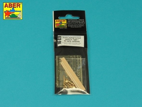 Aber 16028 Useful parts for the early versions of the Tiger I tank / Pożyteczne części do czołgu Tiger I wczesnych wersji 1/16