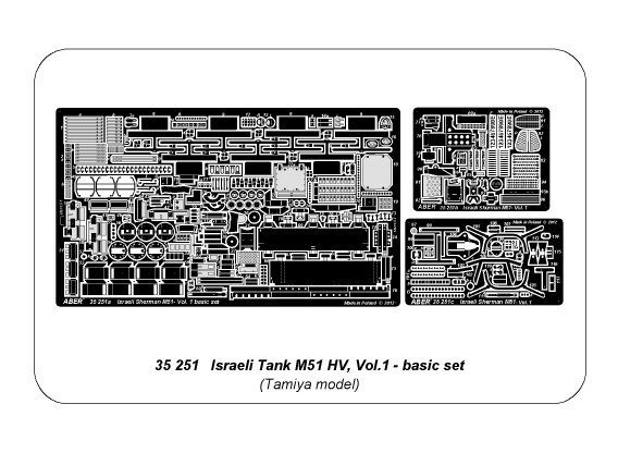 Aber 35251 Israeli Tank M51HV I Sherman – vol.1basic set (1:35)