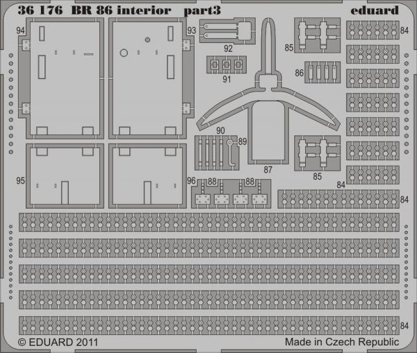 Eduard 36176 BR 86 interior 1/35 Trumpeter