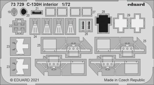 Eduard 73729 C-130H interior for Zvezda 1/72