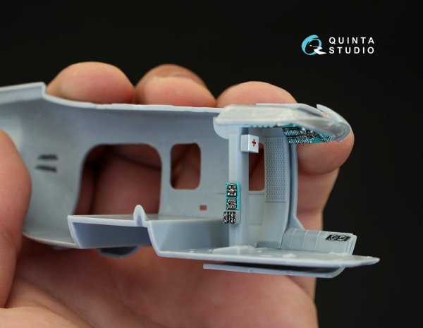 Quinta Studio QD48084 Mi-2 3D-Printed &amp; coloured Interior on decal paper (for Aeroplast kit) 1/48