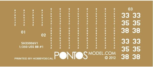 Pontos 35017F1 USS CA-35 Indianapolis 1945 Detail Up Set (1:350)
