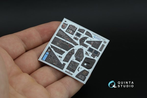Quinta Studio QDS-48629 Mi-35 3D-Printed &amp; coloured Interior on decal paper (Trumpeter) (Small version) 1/48