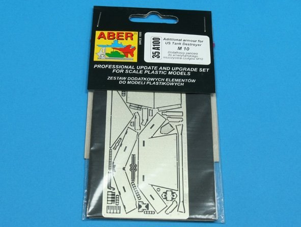 Aber 35A100 Adittional armour for US Tank Destroyer M10 (1:35)