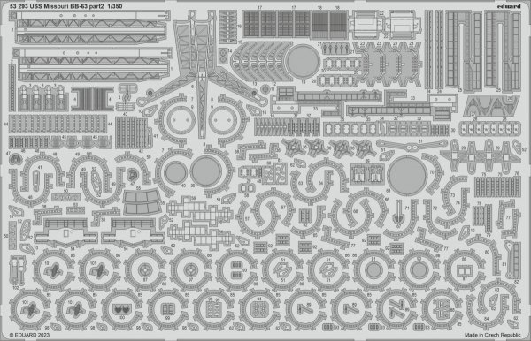 Eduard BIG5368 USS Missouri BB-63 Hobby Boss 1/350