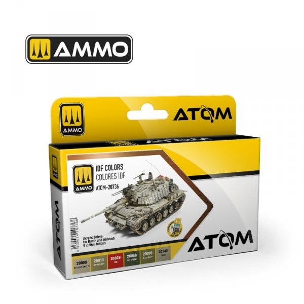 AMMO by Mig Jimenez 20736 ATOM IDF Colors 6x20ml