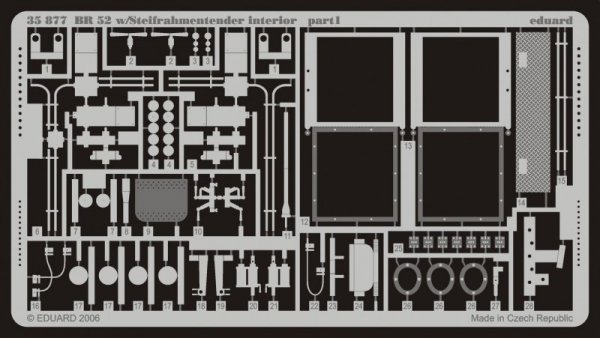 Eduard 35877 BR 52 w/ Steifrahmentender interior 1/35 Trumpeter