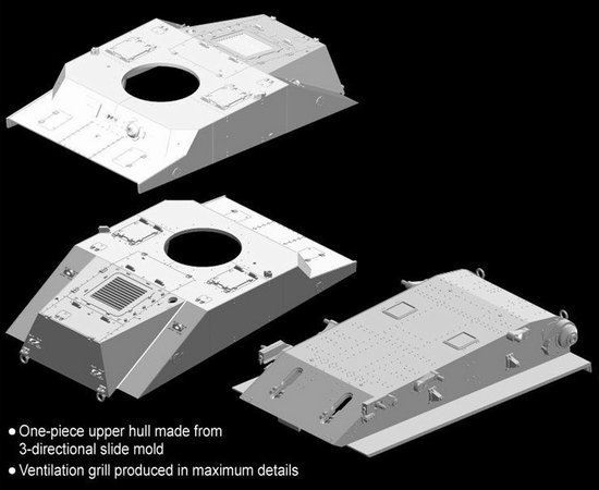 Dragon 7435 Japanese Type 2 (Ka-Mi) Amphibious Tank (1:72)