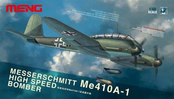 Meng LS-003 MESSERSCHMITT Me410A-1 HIGH SPEED BOMBER (1:48)