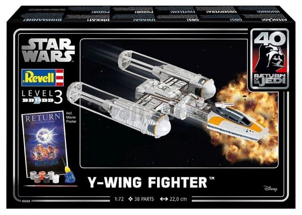 Revell 05658 Y-wing Fighter STAR WARS SET 1/106