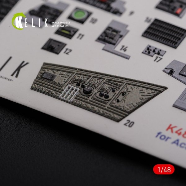 KELIK K48089 F-4J &quot;Phantom II&quot; interior 3D decals for Academy kit 1/48