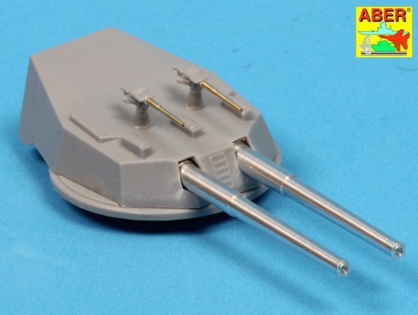 Aber 350L-65 Set of Barrels for H.M.S. Dreadnought battleship: 12'' Mk.X BLx 10pcs., 12cwt QF Mk I x 26pcs. (1:350)