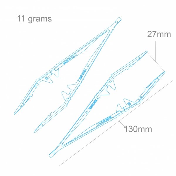 Modelcraft PTW1150-2 Plastic Tweezers x 2