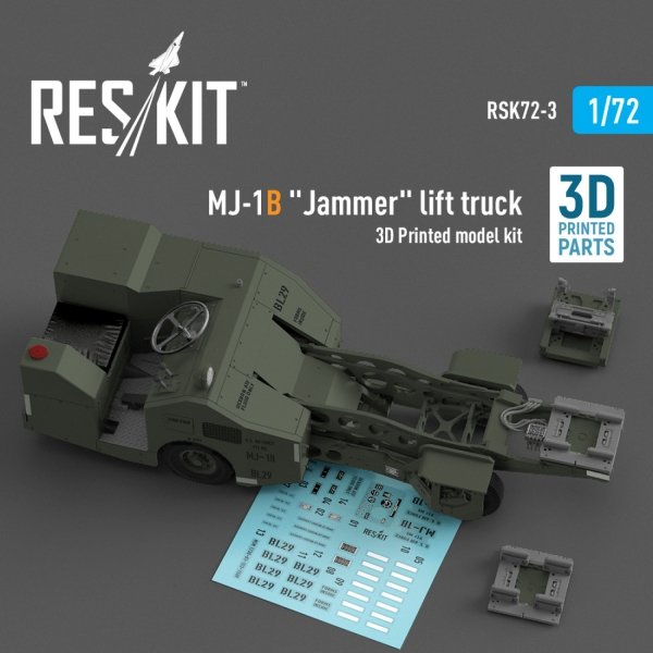 RESKIT RSK72-0003 MJ-1B "Jammer" lift truck (3D Printed model kit) (1/72)