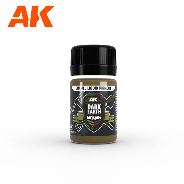 AK Interactive AK14035 EARTH SET – ENAMEL LIQUID PIGMENT SET 3x35ml