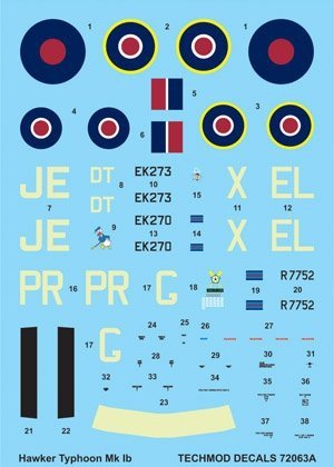 Techmod 72063 - Hawker Typhoon Ib (1:72)