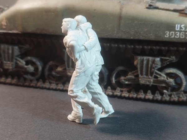 Panzer Art FI35-208 USMC wounded tankers set 1/35
