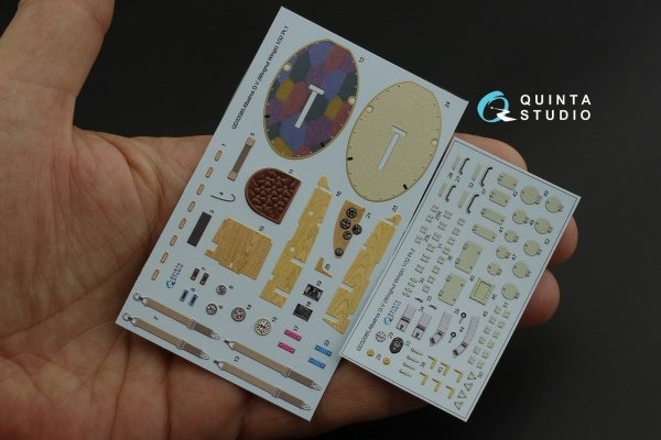 Quinta Studio QD32085 Albatros D.V 3D-Printed &amp; coloured Interior on decal paper (Wingnut Wings) 1/32