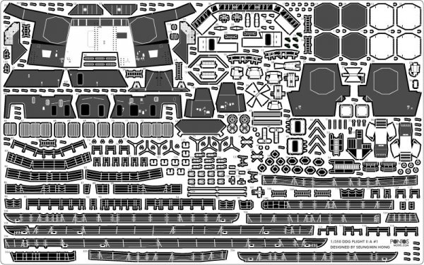 Pontos 35028F1 USS DDG-92 Momsen Flight IIa Detail Up Set 1/350