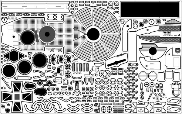 Pontos 48001F1 U-Boot Type VII C Detail up set 1/48