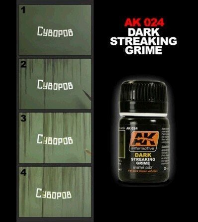 AK Interactive AK024 Dark Streaking Grime 35ml