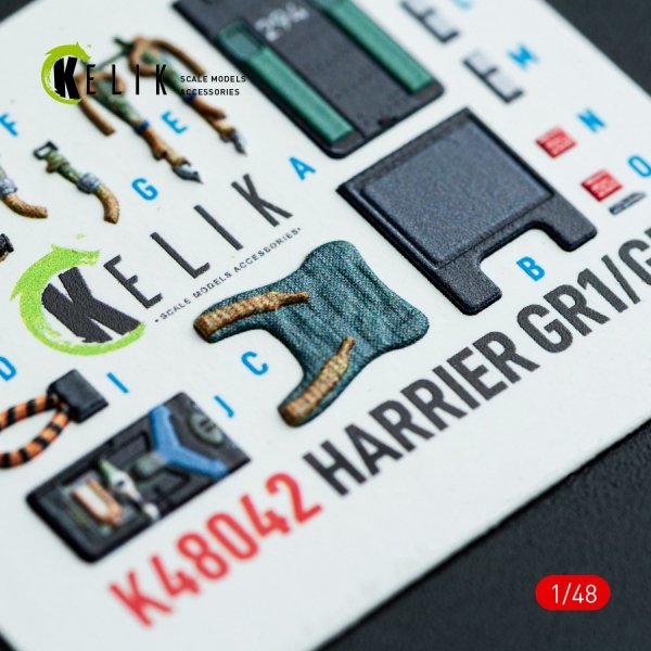 Kelik K48053 JASDF F-2A interior 3D decals for Hasegawa kit (1/48)