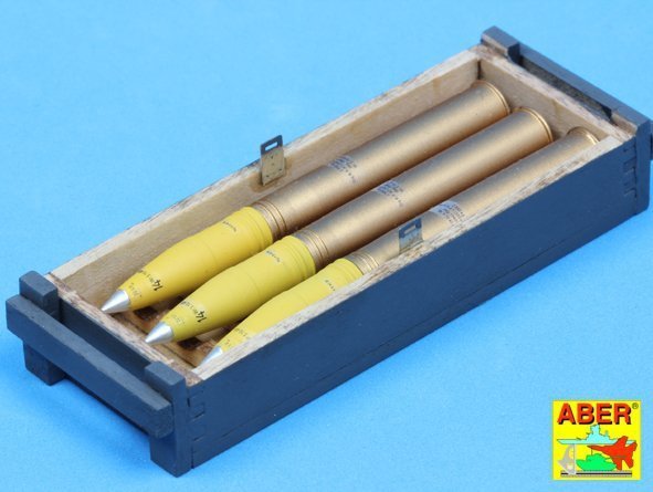 Aber 16014 8,8 cm Tiger I high-explosive Ammo with box (1:16)