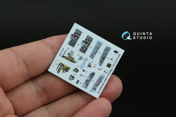 Quinta Studio QD72224 Su-17M4/Su-22M4 3D-Printed &amp; coloured Interior on decal paper (Modelsvit) 1/72