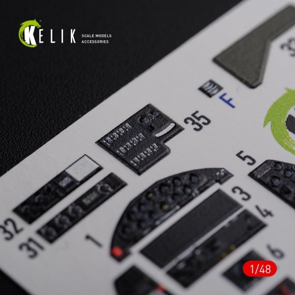 KELIK K48087 TBF-1C interior 3D decals for Academy kit 1/48