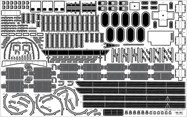Pontos 22004F1 USS BB-61 Iowa 1944 Detail Up Set (Without wooden deck) (1:200)