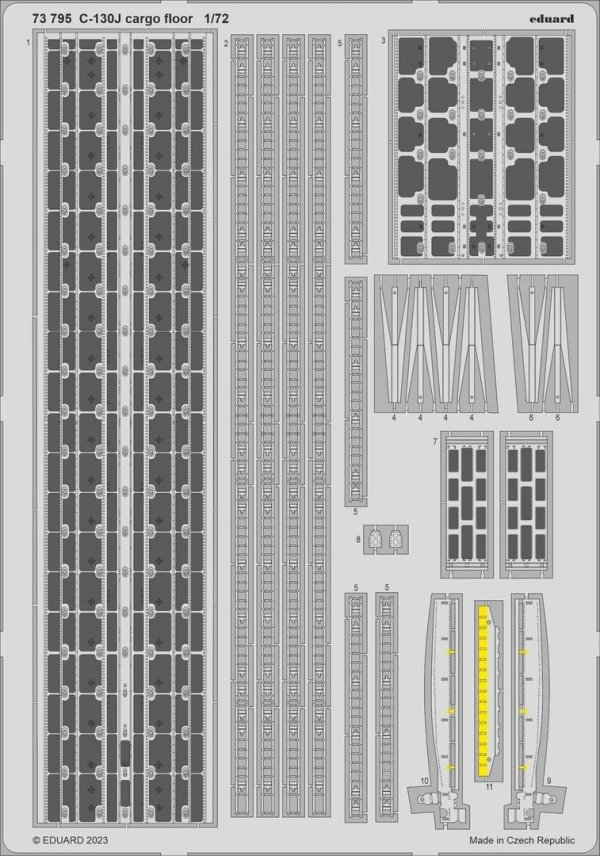Eduard 73795 C-130J cargo floor ZVEZDA 1/72