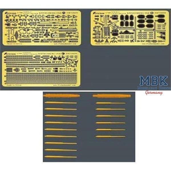 FlyHawk Model FH710059 German Light Cruiser Königsberg 1940 PE 1/700