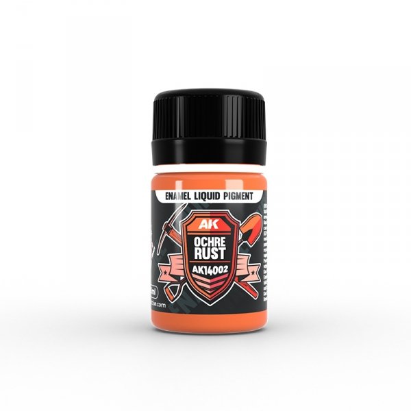 AK Interactive AK14002 OCHRE RUST – ENAMEL LIQUID PIGMENT 35ml