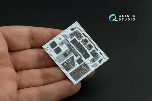 Quinta Studio QDS-32119 F-15E 3D-Printed &amp; coloured Interior on decal paper ( Tamiya ) (small version) 1/32