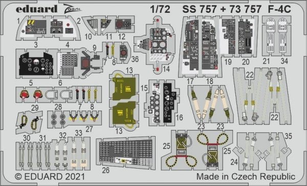 Eduard SS757 F-4C FINE MOLDS 1/72