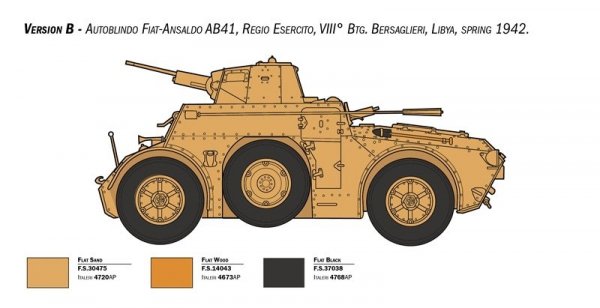 Italeri 6591 Autoblinda AB 41 with Bersaglieri El Alamein 1/35