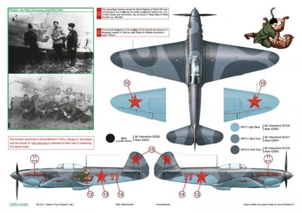 Exito ED48013  Eastern Front Fighters 2 1/48